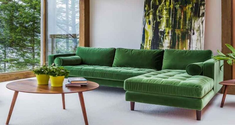 How Green Velvet Sofas Can Complete Your Room’s Look