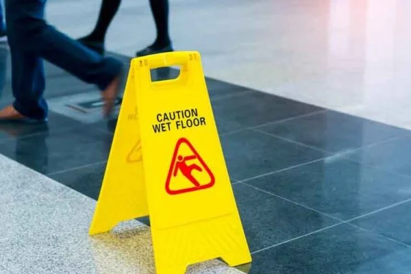 What are the most common causes of slip and falls?