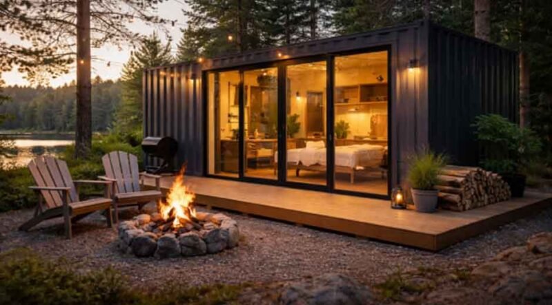 How a Shipping Container Can Become Your Weekend Getaway Cabin