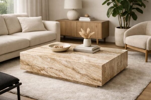 Travertine Coffee Tables: Timeless Sustainability for Modern Living